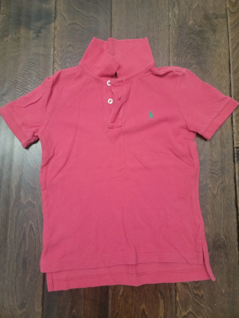 Ralph Lauren Kids Coral Pink Polo with Embroidered Pony